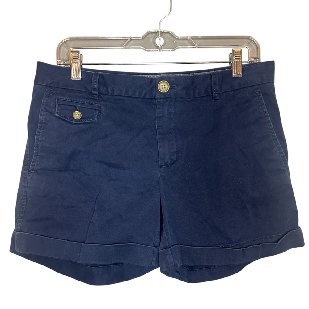 Banana Republic Shorts Navy Blue 4.5 inch inseam size 6 - Picture 7 of 8